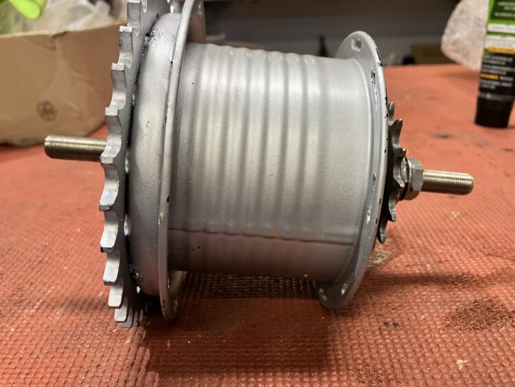 Rücktrittnabe HR 90V mit Zahnkranz 34 Z.